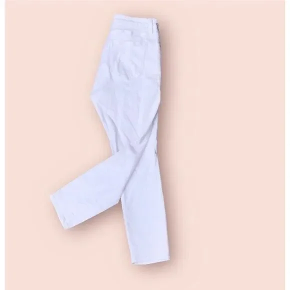 Good American GOOD LEGS CROPPED JEANS Skinny Stretch White Size 15/33 Inseam 27" - Picture 1 of 8